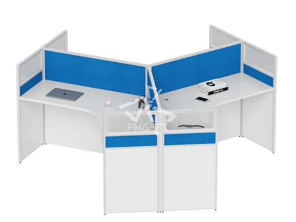 職員辦公位P60C款   屏風三人位、六人位